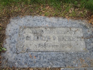 Gladwyn Haskett's grave